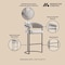 Manhattan Comfort Augusta Barstool in Light Grey, 3PK 3-BS021-LG - alternate 6